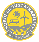 Hubbell’s Sustainability Impact Program badge
