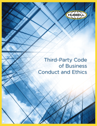 Hubbell’s Third-Party Code of Business Conduct and Ethics cover